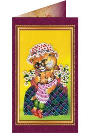 Postcard Bead embroidery kit Dear Grandma – 1