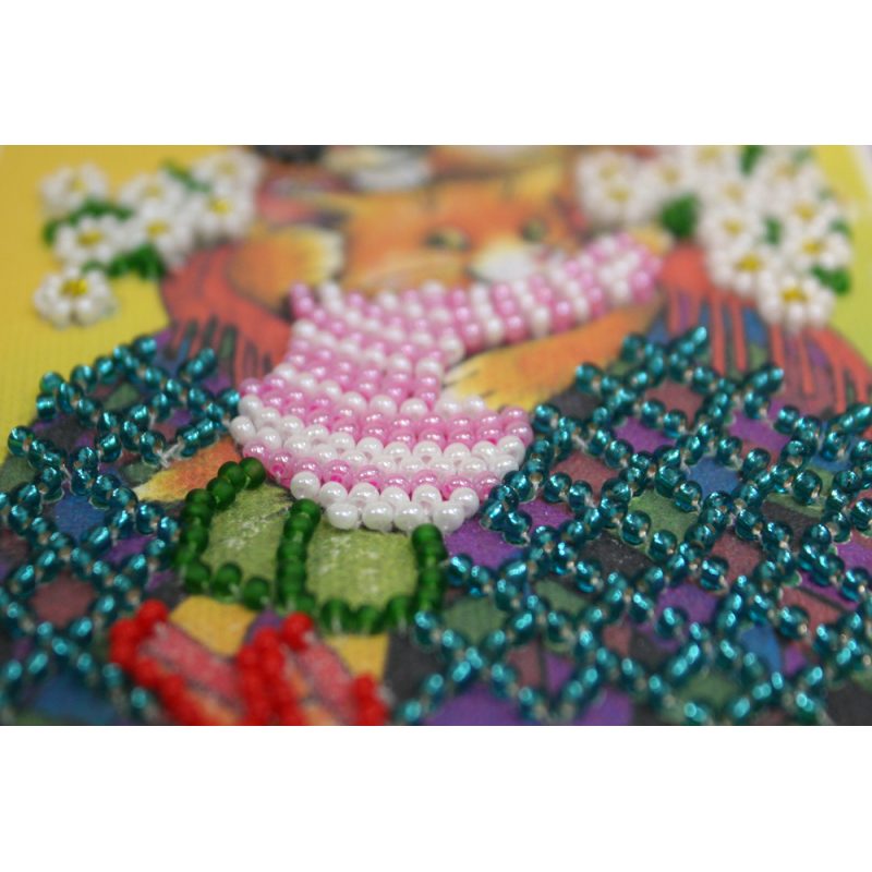 Postcard Bead embroidery kit Dear Grandma – 1