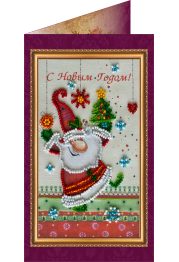 Postcard Bead embroidery kit Happy New Year – 7