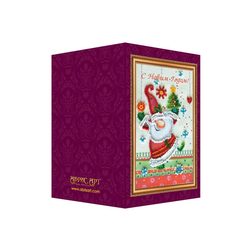 Postcard Bead embroidery kit Happy New Year – 7
