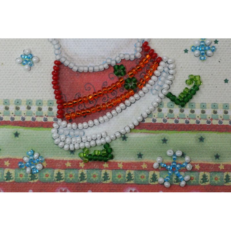 Postcard Bead embroidery kit Happy New Year – 7
