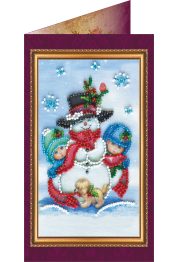 Postcard Bead embroidery kit Happy New Year – 8