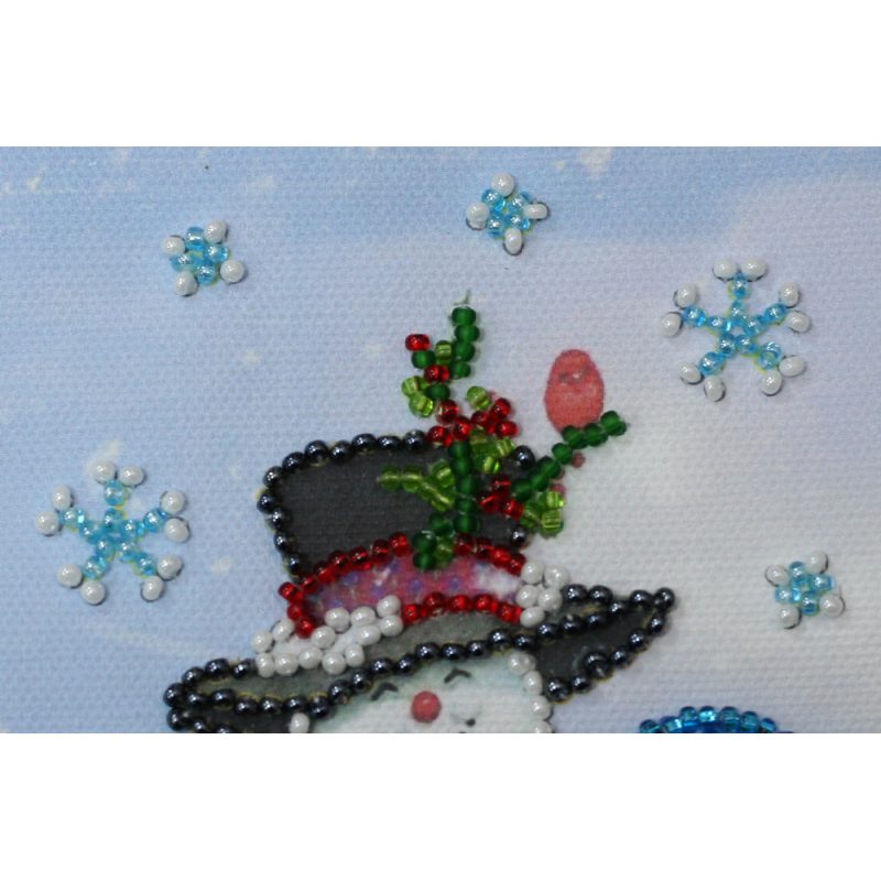 Postcard Bead embroidery kit Happy New Year – 8