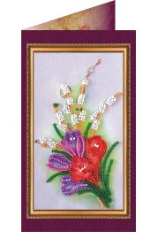 Postcard Bead embroidery kit Congratulations – 9