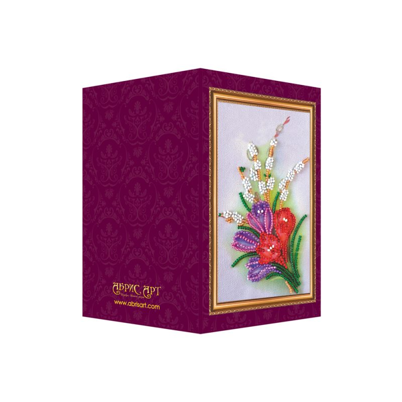 Postcard Bead embroidery kit Congratulations – 9