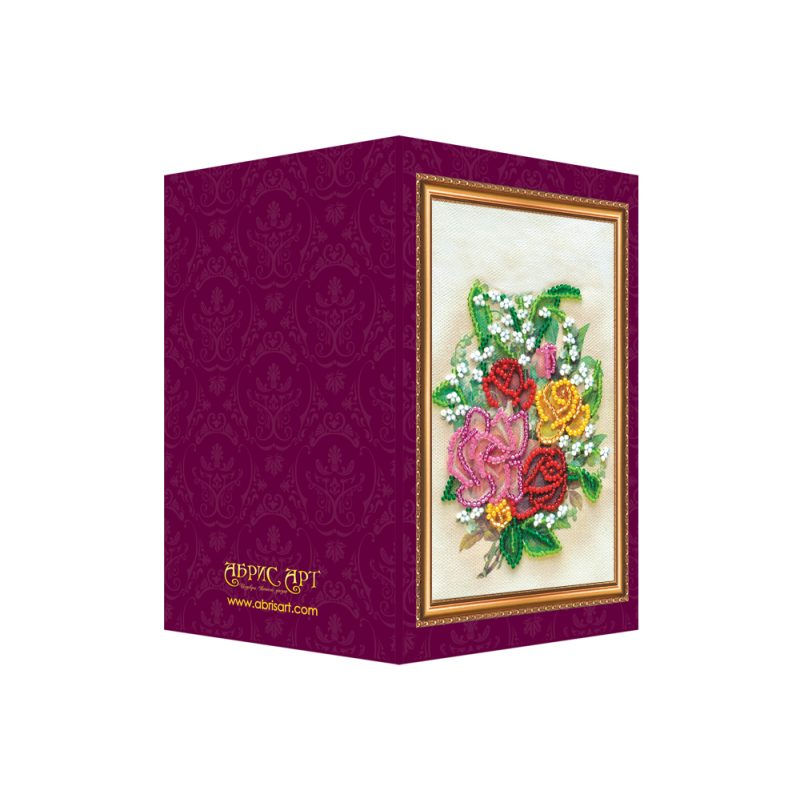 Postcard Bead embroidery kit Congratulations – 11