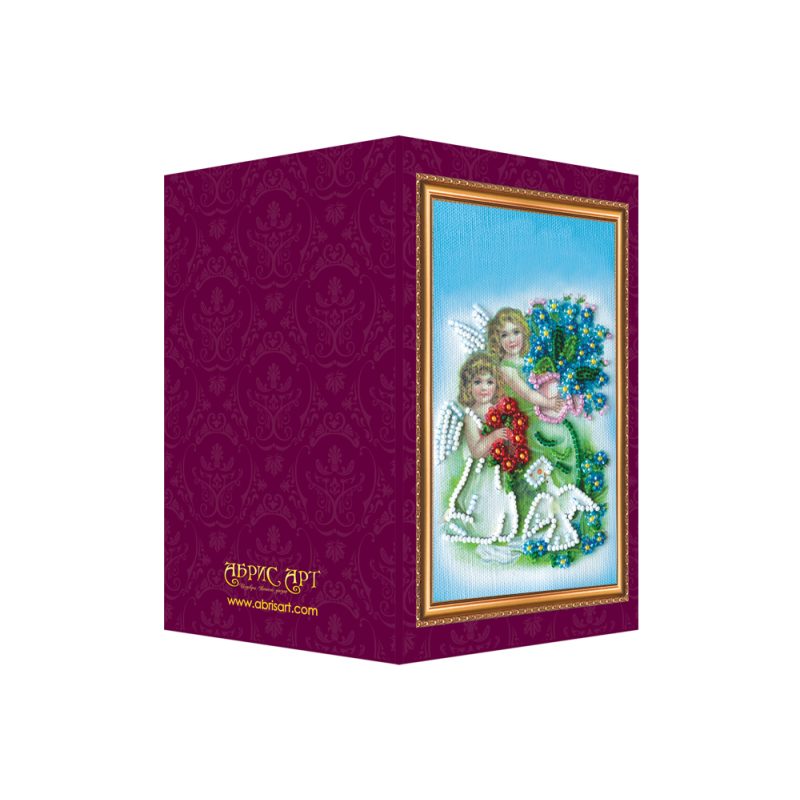 Postcard Bead embroidery kit Happy Angel Day – 2