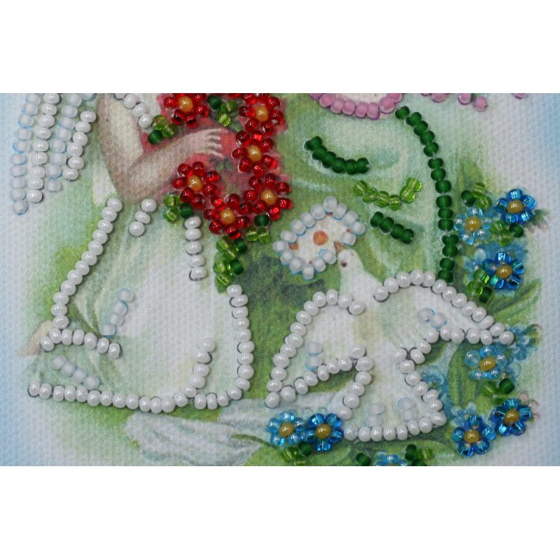 Postcard Bead embroidery kit Happy Angel Day – 2