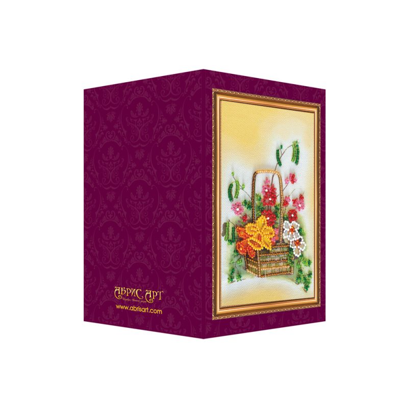 Postcard Bead embroidery kit Congratulations – 13