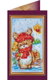 Postcard Bead embroidery kit Happy New Year – 9