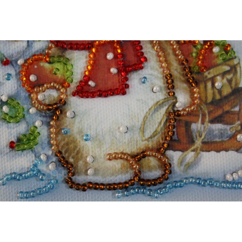 Postcard Bead embroidery kit Happy New Year – 9