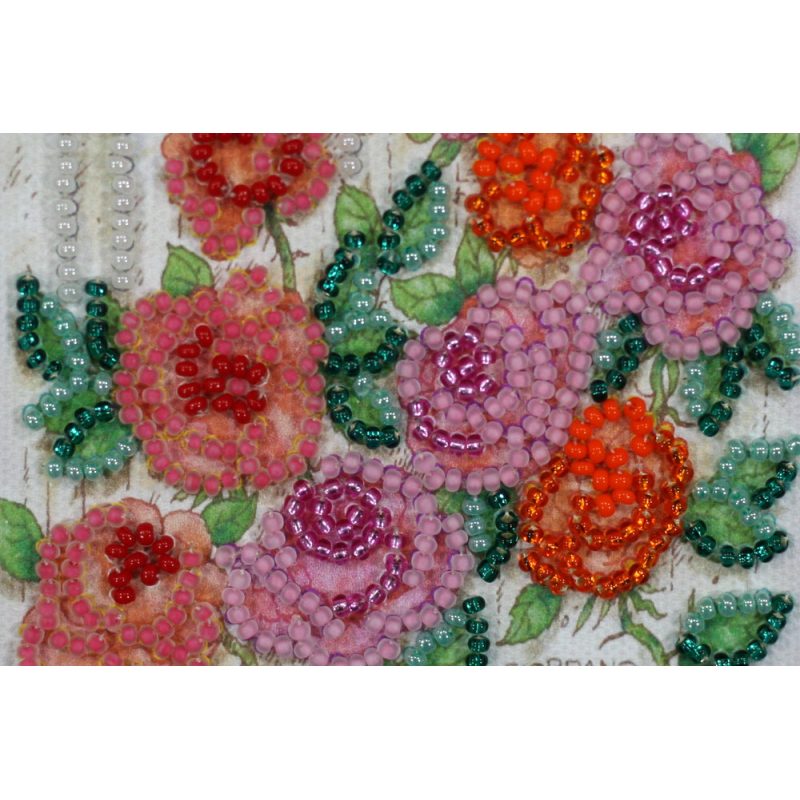 Postcard Bead embroidery kit Miss you – 1