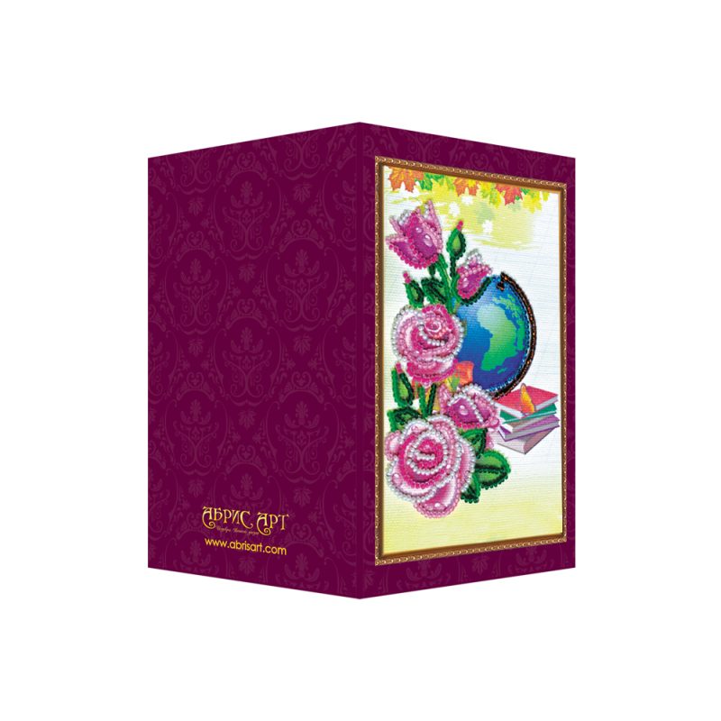 Postcard Bead embroidery kit Best teacher – 2