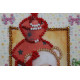 Postcard bead embroidery kits Teddy bear - 1