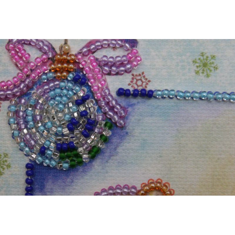 Postcard bead embroidery kits Teddy bear - 3