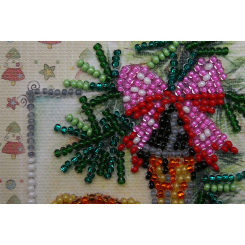 Postcard bead embroidery kits Teddy bear - 4