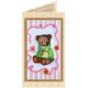 Postcard bead embroidery kits Teddy bear - 6
