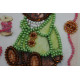 Postcard bead embroidery kits Teddy bear - 6
