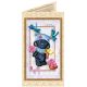Postcard bead embroidery kits Teddy bear and dragonfly
