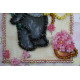 Postcard bead embroidery kits Teddy bear and dragonfly