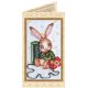 Postcard bead embroidery kits Teddy hare - 1