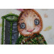 Postcard bead embroidery kits Teddy hare - 1