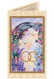 Postcard bead embroidery kits Happy Wedding – 3