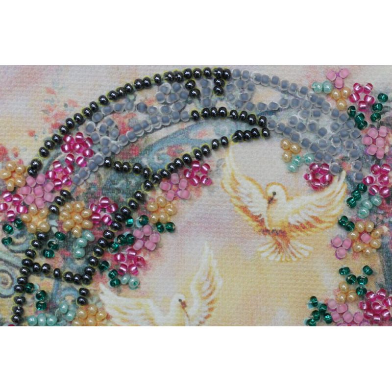 Postcard bead embroidery kits Happy Wedding – 3