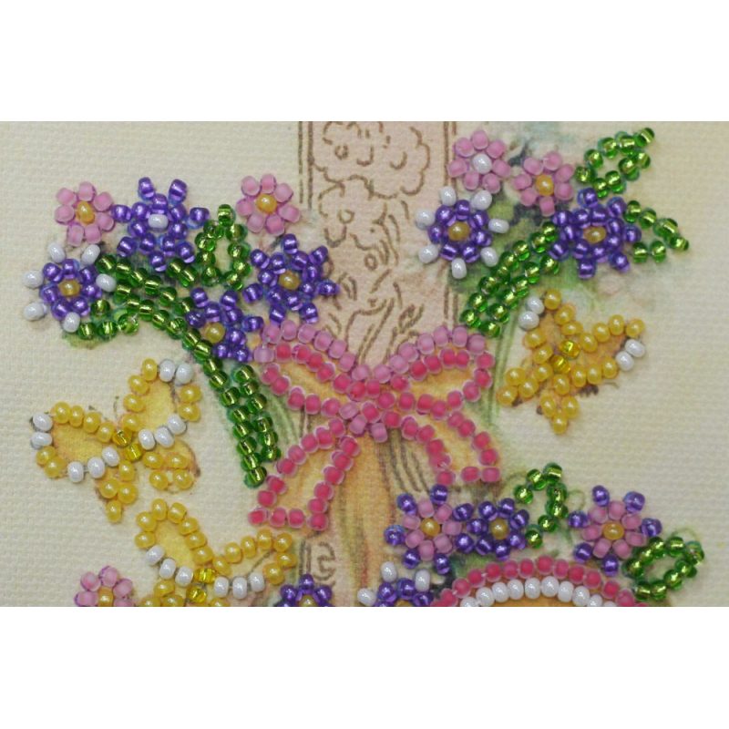 Postcard bead embroidery kits Happy Wedding – 4
