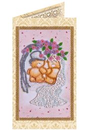 Postcard bead embroidery kits Happy Wedding – 5