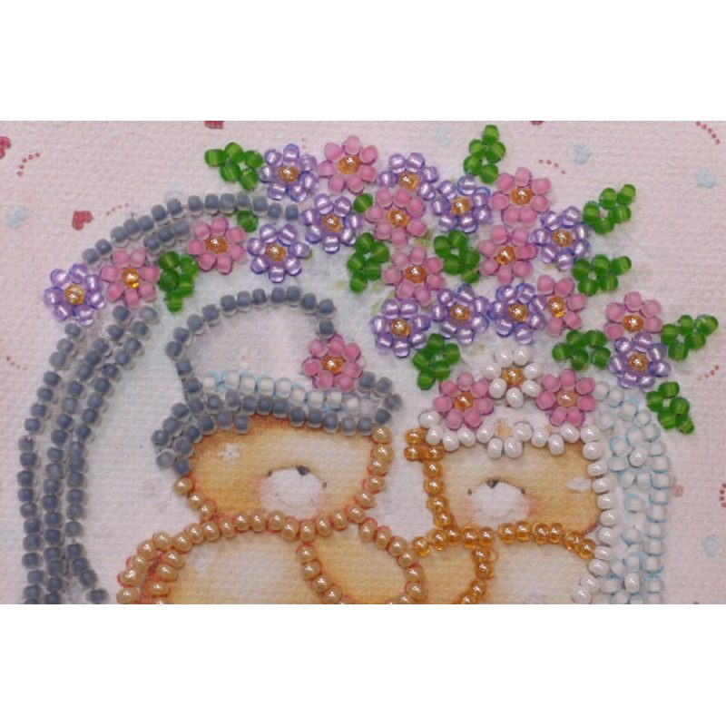 Postcard bead embroidery kits Happy Wedding – 5