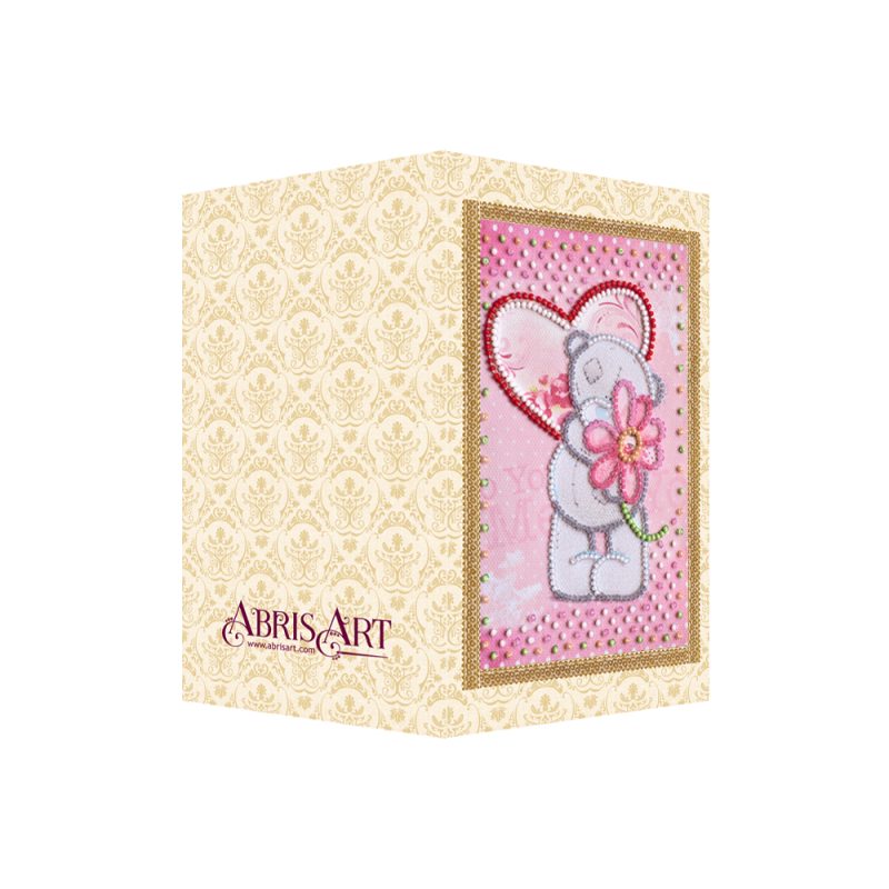 Postcard bead embroidery kits With love – 3