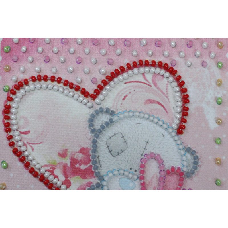 Postcard bead embroidery kits With love – 3