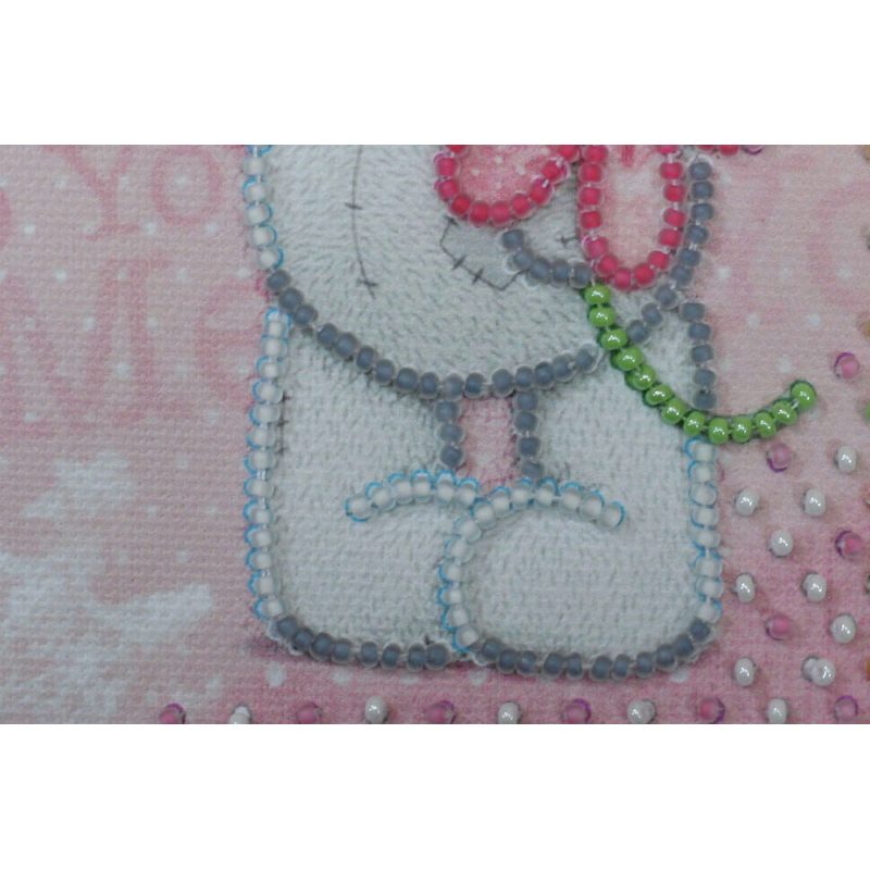 Postcard bead embroidery kits With love – 3