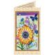 Postcard bead embroidery kits Festive bunch of flowers