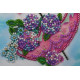Postcard Bead embroidery kit Flowers are in the umbrella