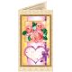 Postcard Bead embroidery kit With love-4