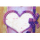 Postcard Bead embroidery kit With love-4