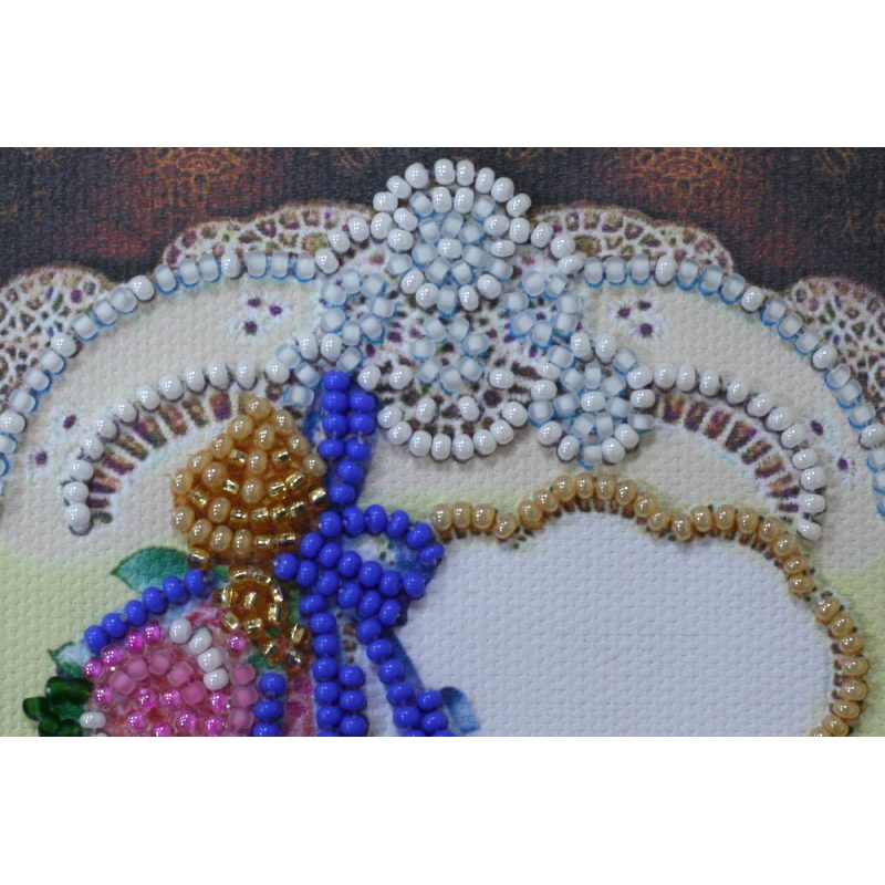 Postcard Bead embroidery kit A present for the darling