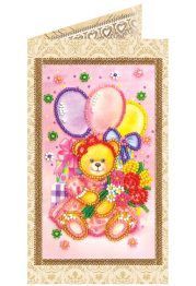 Postcard Bead embroidery kit Playdate