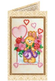 Postcard Bead embroidery kit Sundog
