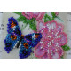 Postcard Bead embroidery kit Flowers and butterfly