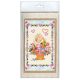Postcard Bead embroidery kit Flowers by angel