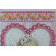 Postcard Bead embroidery kit Angel and Rose