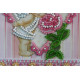 Postcard Bead embroidery kit Angel and Rose