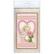 Postcard Bead embroidery kit Angel and Rose