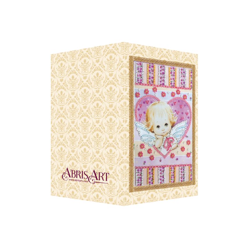 Postcard Bead embroidery kit Little Cupid