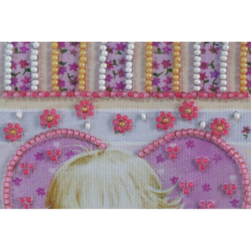 Postcard Bead embroidery kit Little Cupid