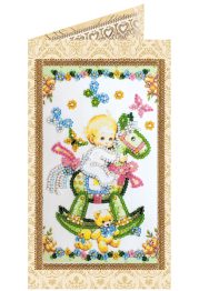 Postcard Bead embroidery kit Sonny