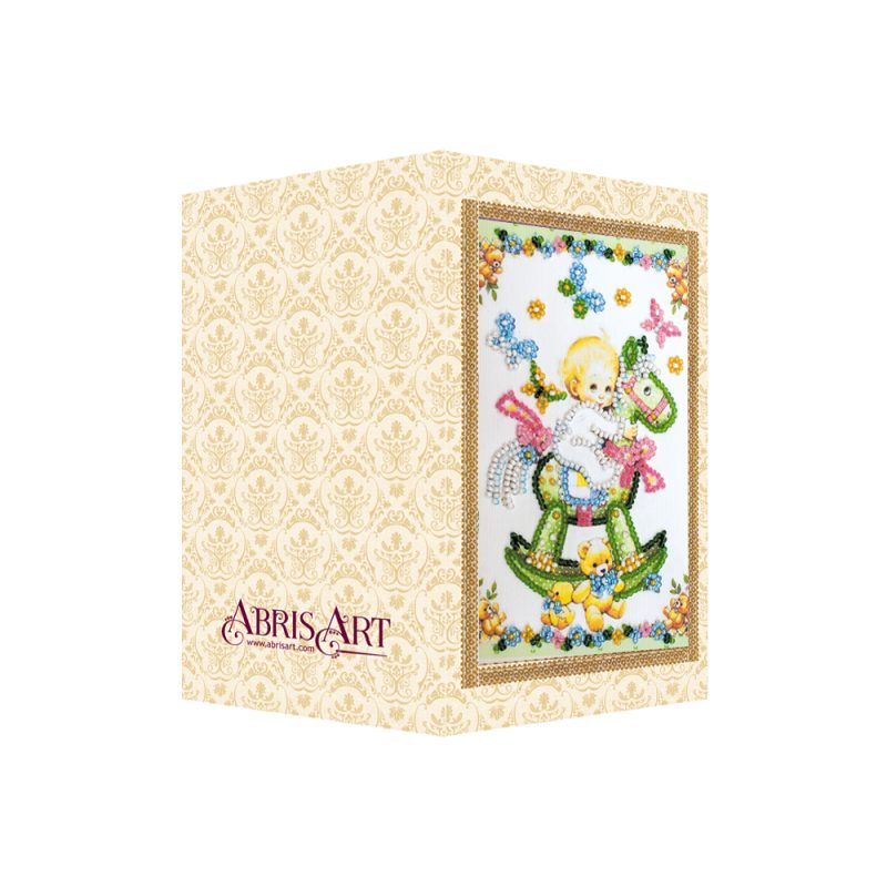 Postcard Bead embroidery kit Sonny